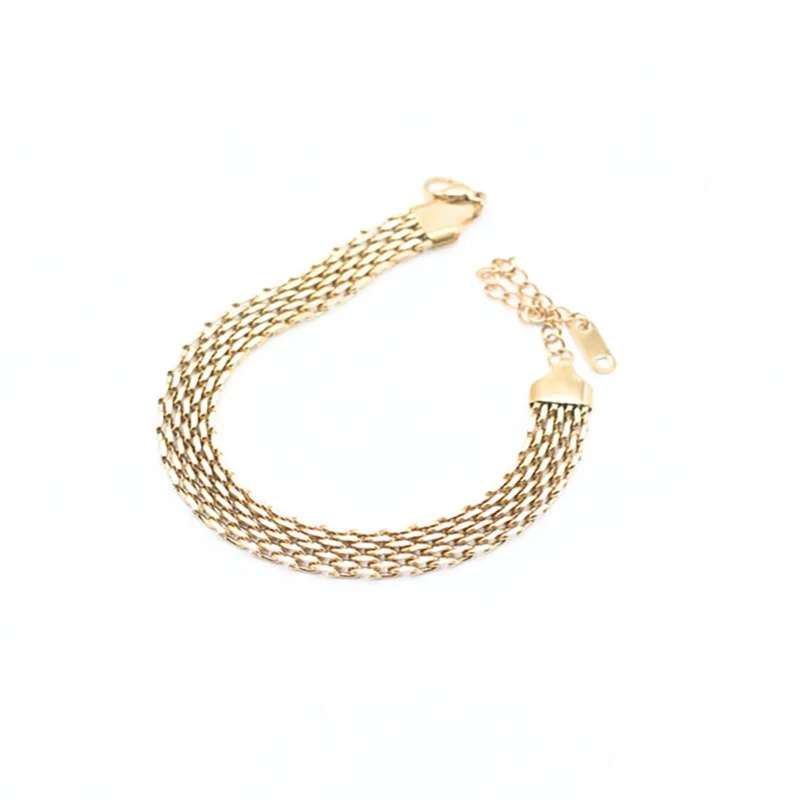 chain Gold single chain bracelet stainless steel women jewelry