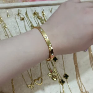 stcuf Gold Stainless Steel cartier Bracelet Hand Cuff