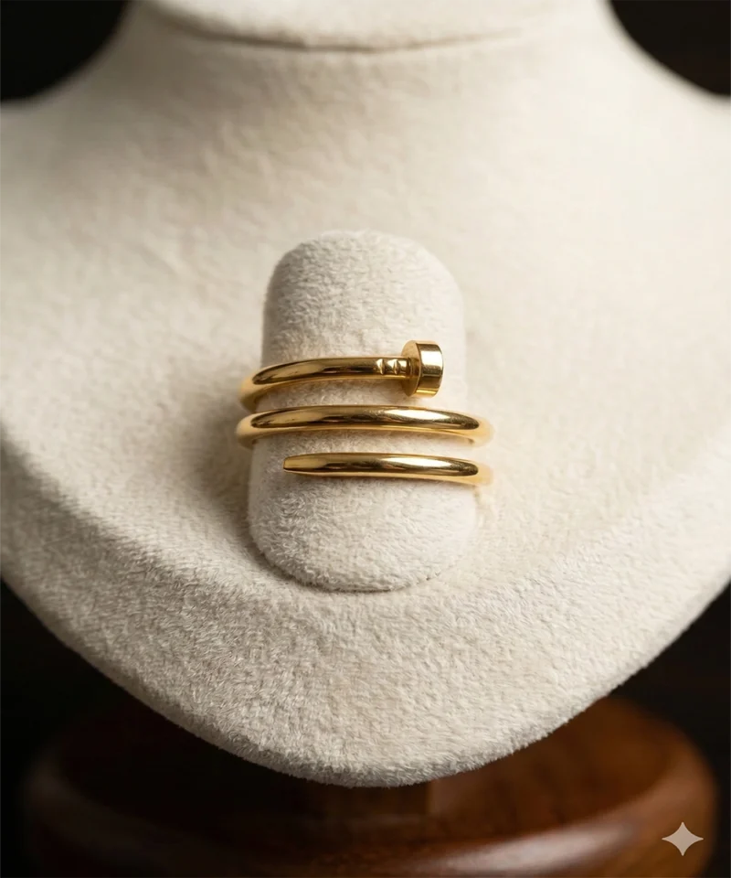 ring6 Nova Nail Wrap Gold Ring